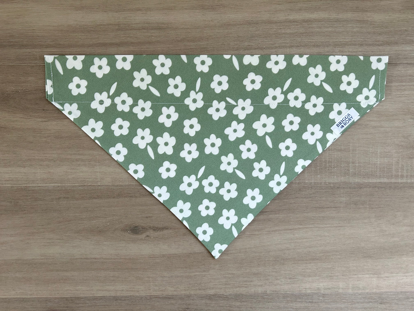 Olive Floral Dog Bandana