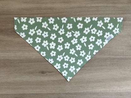 Olive Floral Dog Bandana