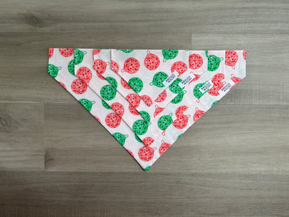 Disco Christmas Ornament Dog Bandana