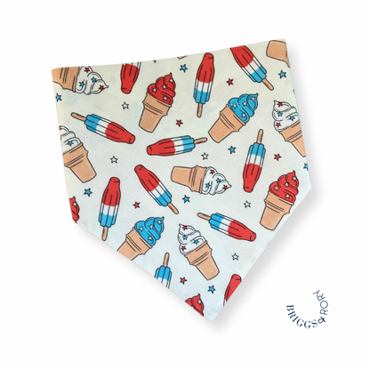 Summer Ice Cream Dog Bandana