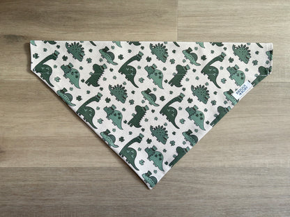 St. Patricks Day Dinosaur Dog Bandana