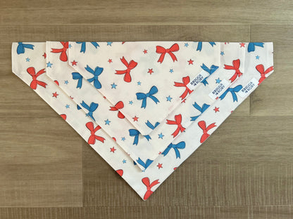 4th of July Bows Dog Bandana