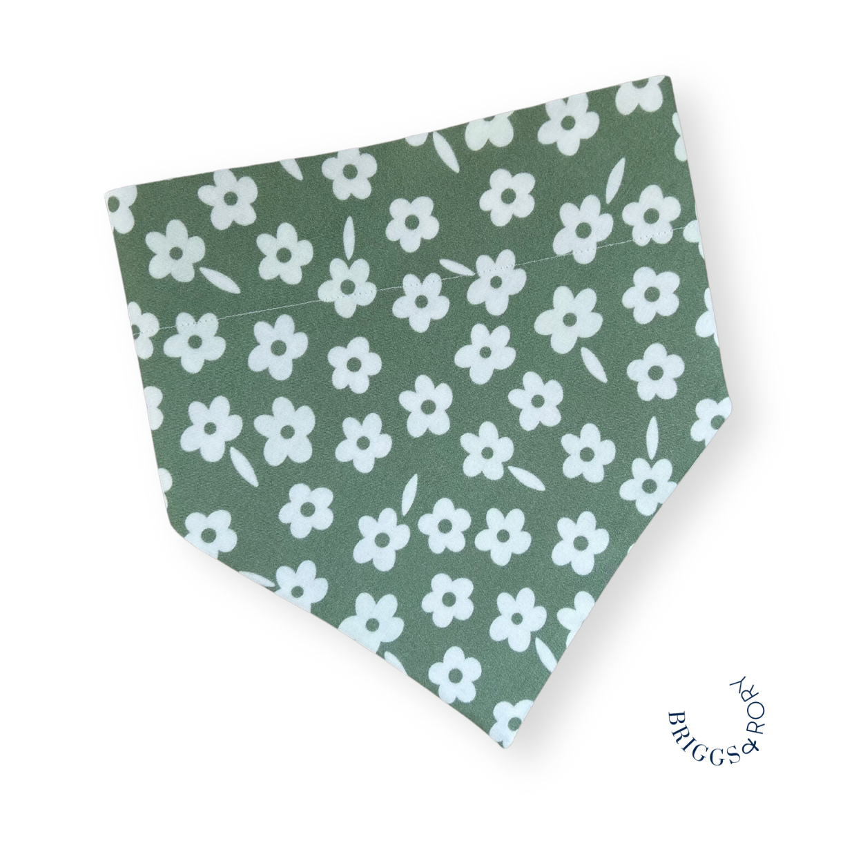 Olive Floral Dog Bandana