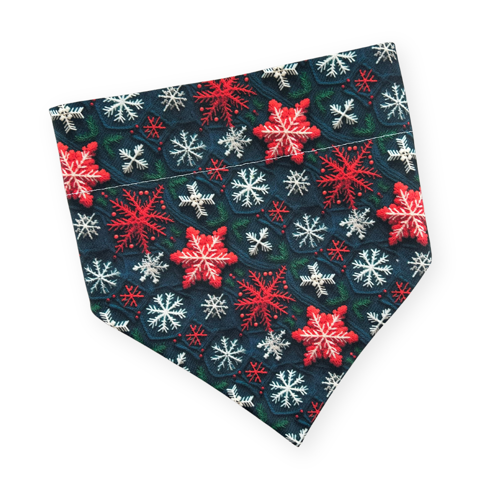 Christmas Sweater Dog Bandana made by Briggs and Rory