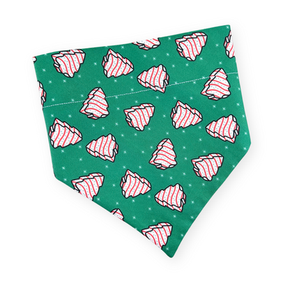 Christmas Tree Cakes Dog Bandana made by Briggs and Rory