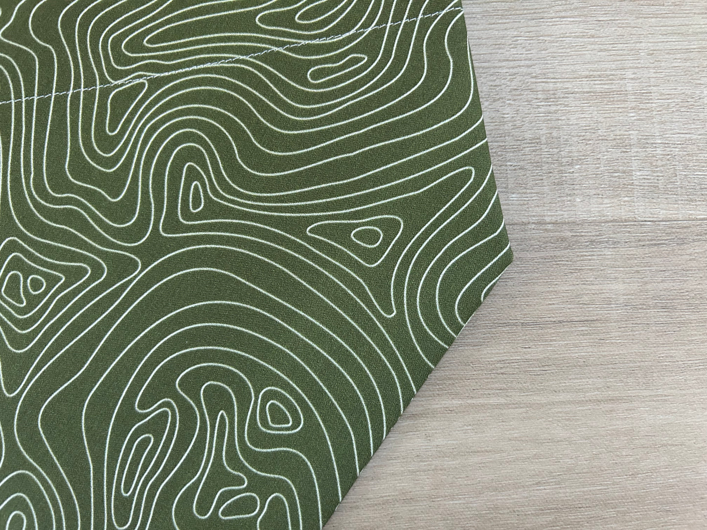 Topographic Map Dog Bandana