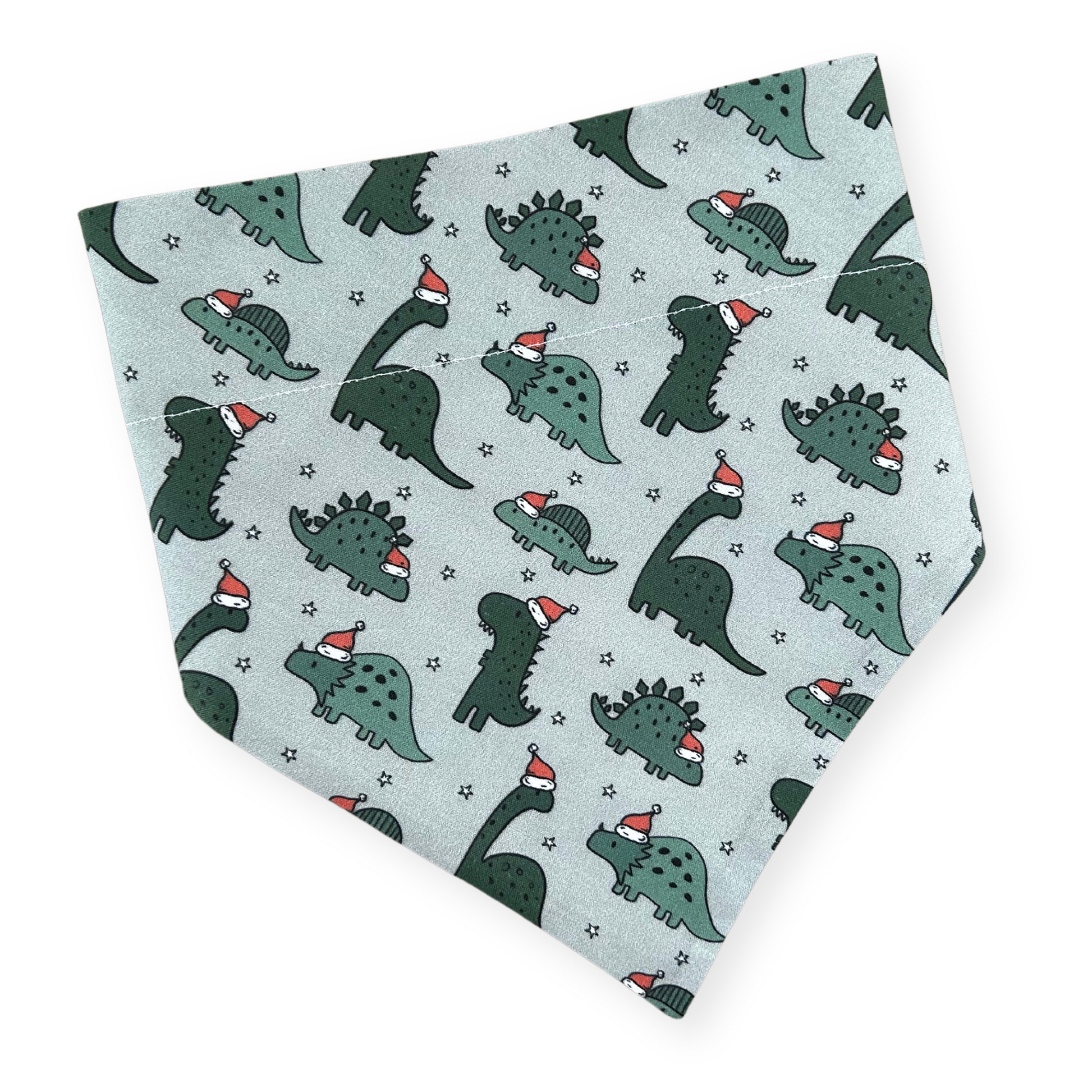 Santa Dinosaur Dog Bandana