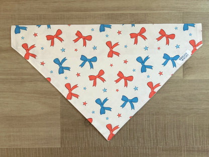 4th of July Bows Dog Bandana