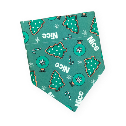 Over the Collar Nice Christmas Dog Bandana