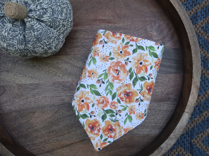 Fall Floral Over The Collar Dog Bandana