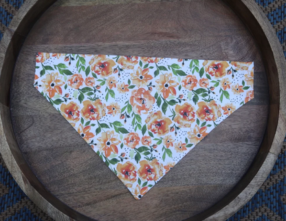 Fall Floral Over The Collar Dog Bandana