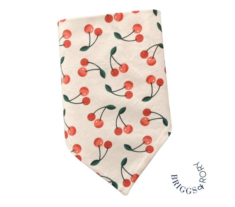 Cherry Dog Bandana | Sweet Canine Style - Briggs and Rory