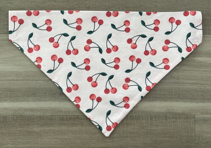 Cherry Over the Collar Dog Bandana