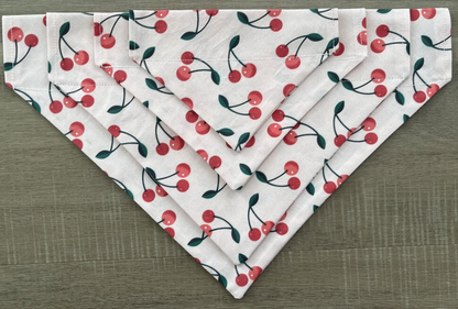 Cherry Over the Collar Dog Bandana