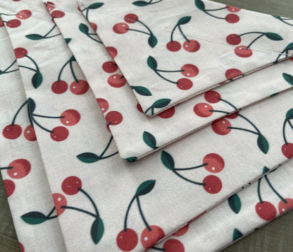 Cherry Over the Collar Dog Bandana