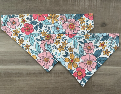 Wildflower Over the Collar Dog Bandana