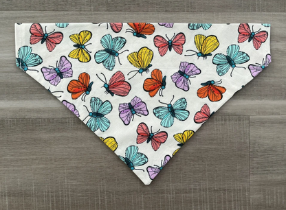 Butterfly Over the Collar Dog Bandana