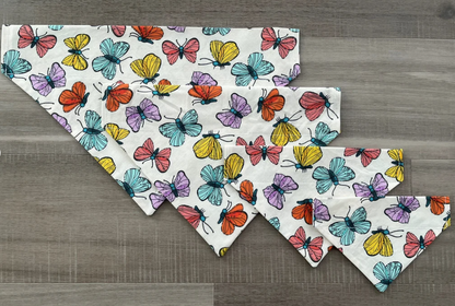 Butterfly Over the Collar Dog Bandana