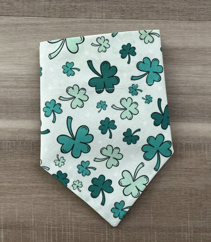 Lucky Clover Over the Collar Dog Bandana