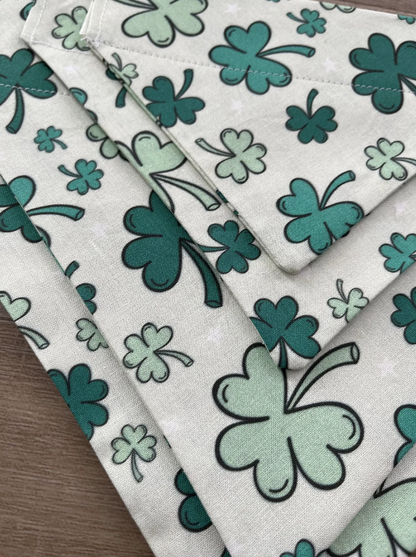 Lucky Clover Over the Collar Dog Bandana