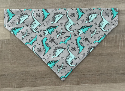 Dinosaur Over the Collar Dog Bandana