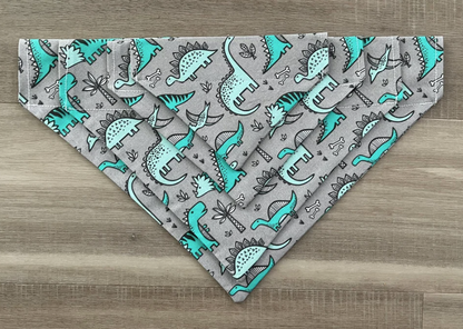 Dinosaur Over the Collar Dog Bandana