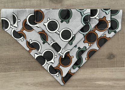 Modern Sunglasses Over the Collar Dog Bandana