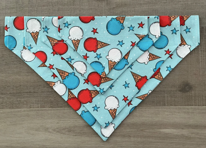 Ice Cream Cone Over the Collar Dog Bandana