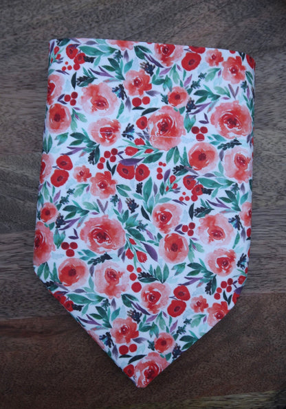 Christmas Blossom Over the Collar Dog Bandana