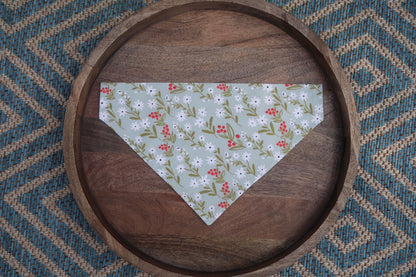 Olive Holly Christmas Dog Bandana