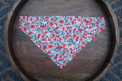 Christmas Blossom Over the Collar Dog Bandana