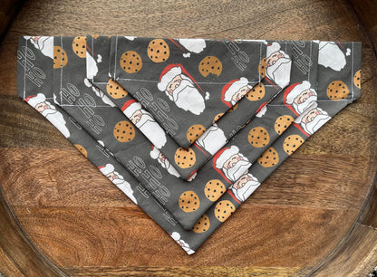 Santa Cookies Over the Collar Dog Bandana