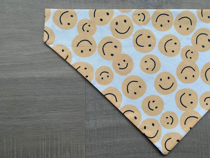 Over the Collar Smiley Face Dog Bandana