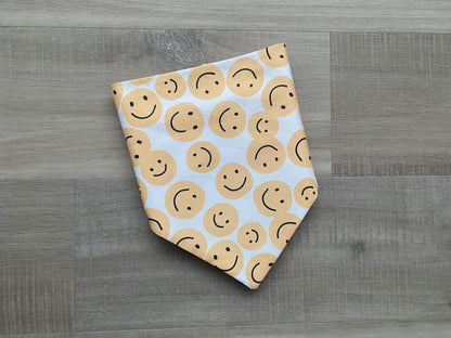 Over the Collar Smiley Face Dog Bandana