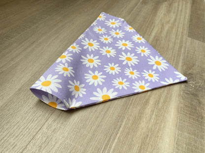 Purple Daisy Over the Collar Dog Bandana