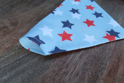 Light Blue Stars Over the Collar Dog Bandana