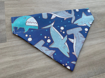 Shark Over the Collar Dog Bandana