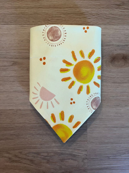 Sunshine Over the Collar Dog Bandana