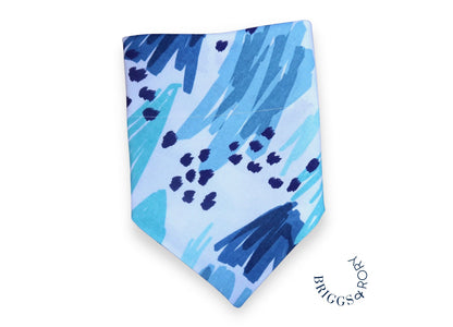 Blue Modern Abstract Dog Bandana