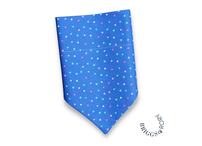 Blue Confetti Dots Dog Bandana