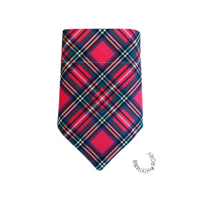 Christmas Plaid Dog Bandana