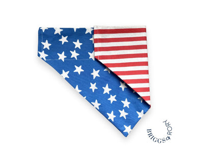 Stars and Stripes Reversible Dog Bandana