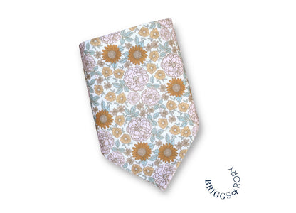 Golden Floral Dog Bandana