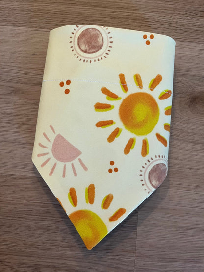 Sunshine Over the Collar Dog Bandana