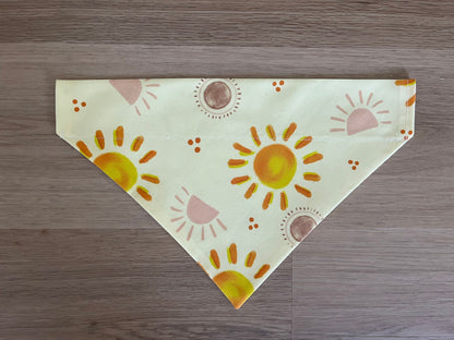 Sunshine Over the Collar Dog Bandana