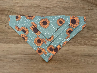 Sunflower Over the Collar Dog Bandana