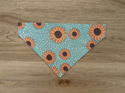 Sunflower Over the Collar Dog Bandana