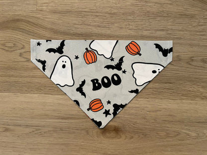 BOO Ghost Over the Collar Dog Bandana