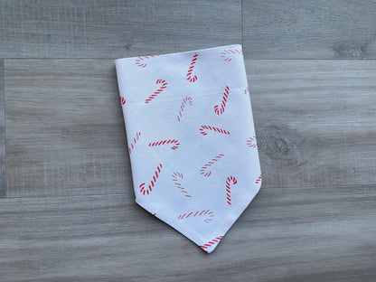 Candy Cane Dog Bandana