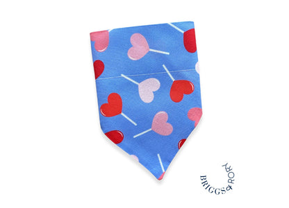 Heart Lollipop Dog Bandana